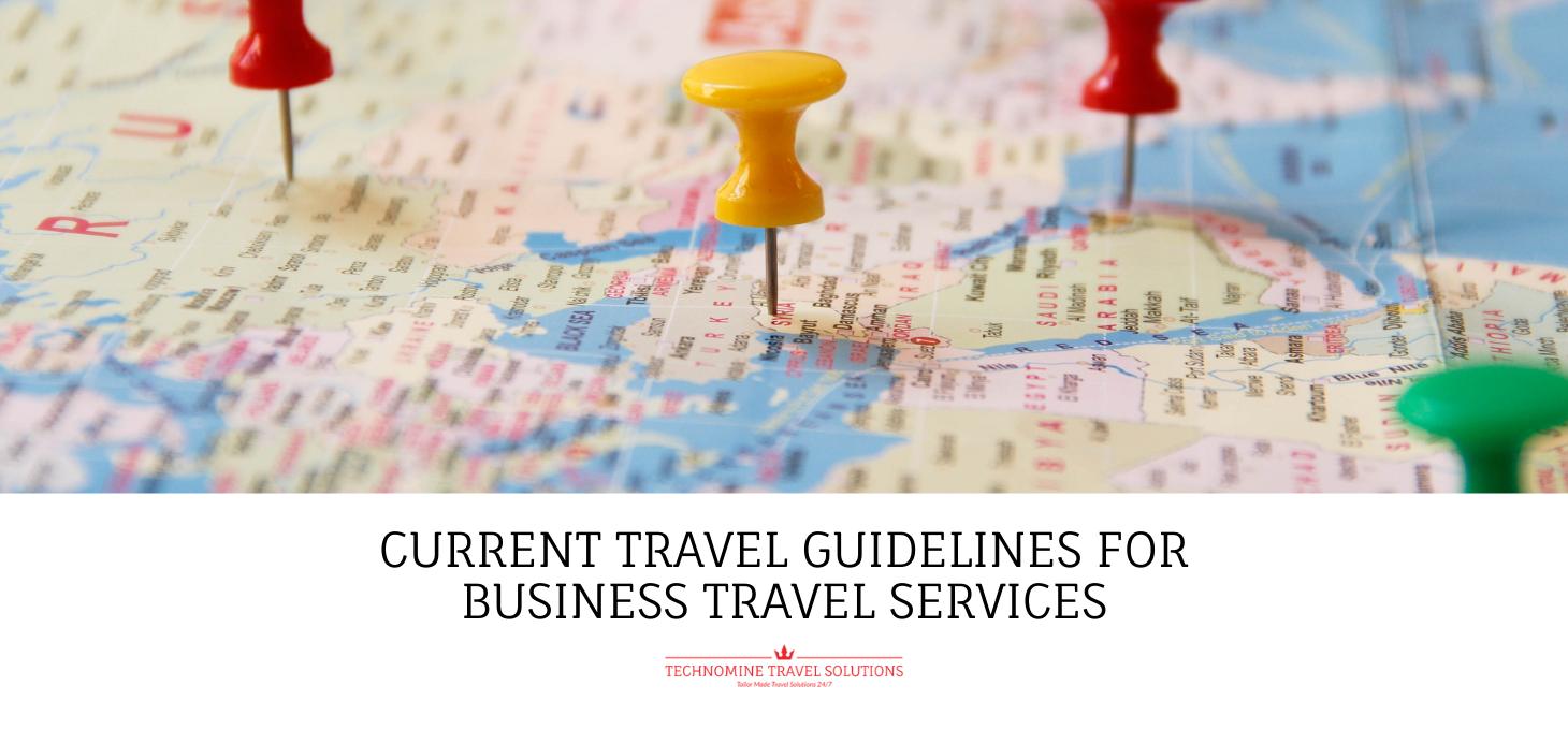 Current travel guidelines for business travel services